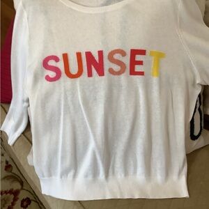 LOFT Cream Knit Sweater